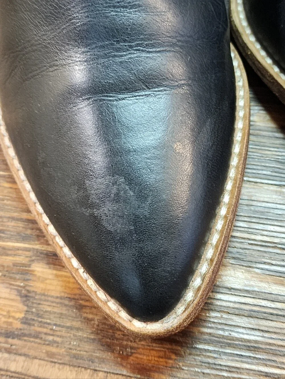 Madewell black leather